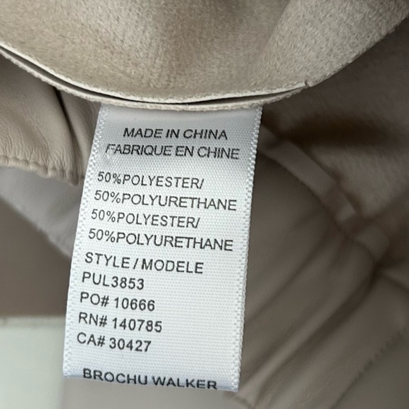 Brochu Walker The Stone Pearle Vegan Leather Ankle Pants Size XS - Picture 6 of 12